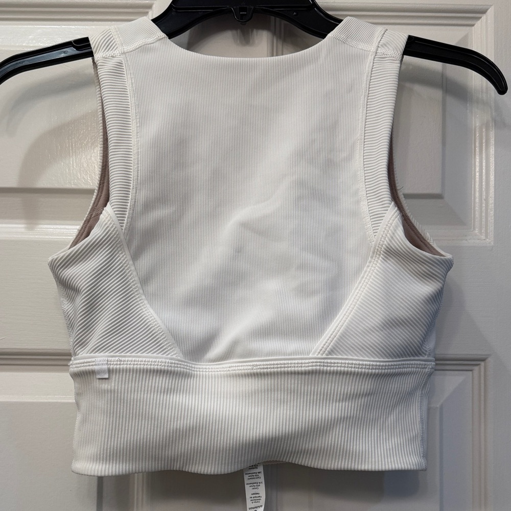 Lululemon Ribbed Crop Tank Top/Sports Bra - Picture 2 of 7